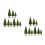 18 Pcs Miniature Trees For Model Train Scenery And Diy Landscaping 7