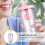 1Pc Pink Straw Water Cup Double Layer Sippy Drinking Bottle 5