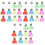 72Pcs Outdoor Badminton Shuttlecocks Plastic Durable Assorted Colors 3