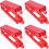 4Pcs Red Light Guard Cover Childproof Visible Panel Lock Compatible 7