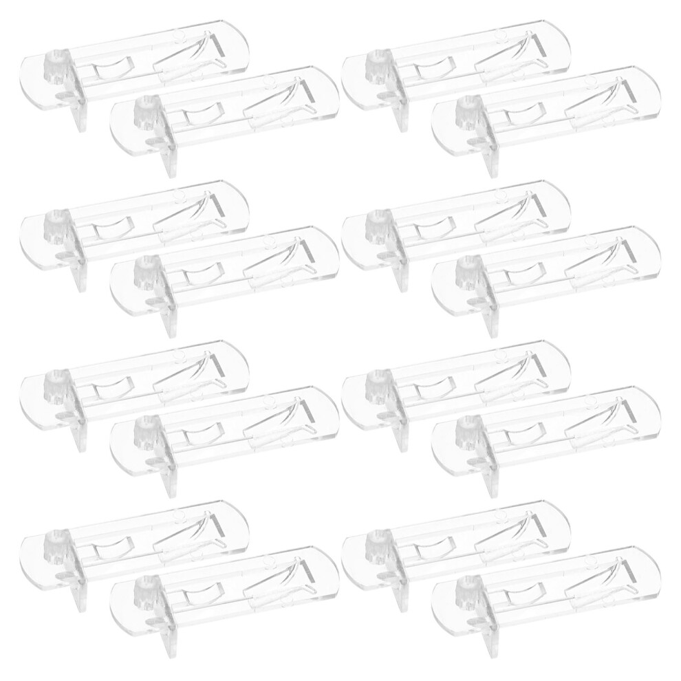 90Pcs Transparent Plastic Shelf Pegs Locking Shelf Clips For Cabinets 3364257162094
