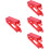 4Pcs Red Light Guard Cover Childproof Visible Panel Lock Compatible 8