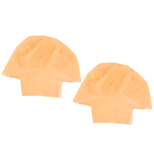 4Pcs Beige Bald Cap Cosplay Headwear Lightweight for Performance Use