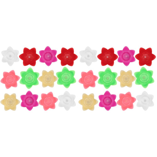 24Pcs LED Lotus Water Lamps Assorted Color Romantic 1