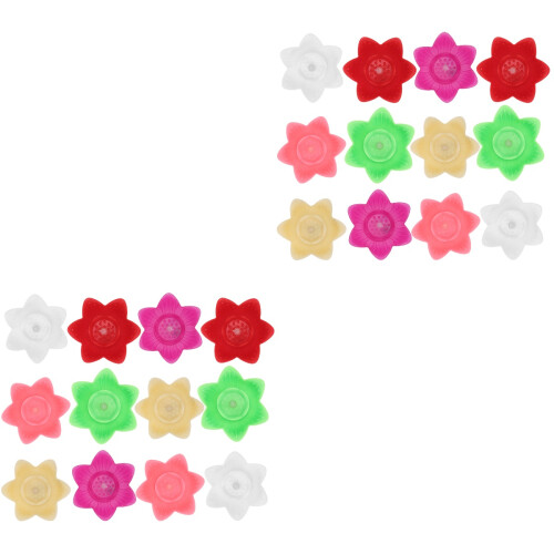 24Pcs LED Lotus Water Lamps Assorted Color Romantic 2