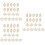 60 Pcs DIY Wooden Slice Wedding Decor Leaf Pattern 7