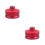 2Sets Pom Jack Support Pad Red Car Jack Tool for Repair Use 3