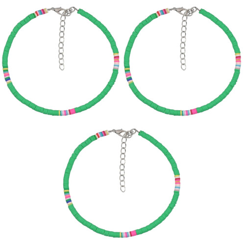 3Pièces Bracelets De Vert En Polymère Étanche 2