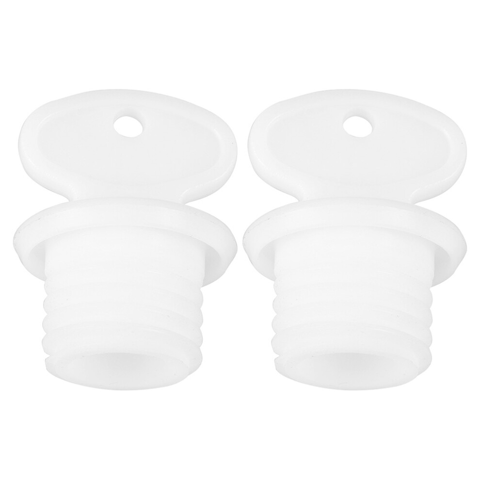 Happyyami 8Pcs White Pp Hot Water Bag Sealing Stoppers Leakproof Portable Plugs