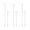 6pcs Drawstring Threader Tool Metal Loop Turner Hook For Sewing Thread String Threading Apparatus Use Needle Crafts 6