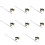 8Pcs Durable Cello Endpin Tail Rod Support Tool Assorted Color Kit 8