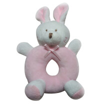 2Pcs Safe Plush Hand Toys for Newborn Play