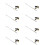 8Pcs Durable Cello Endpin Tail Rod Support Tool Assorted Color Kit 10