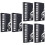 6Pcs Premium Black Document Folder Portable Folder for Office Use 6