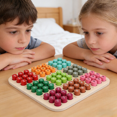 2Sets Sudoku Met Pegboard En Multi Kleuren Voor Kinderen 2