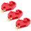 2sets Safety Safety Buckle Accessory Plastic Red 3pcs*2 9
