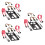 3 Pcs 2.5 Turn 3.5 Inch Double Disk SSD Support Cable Kit 7