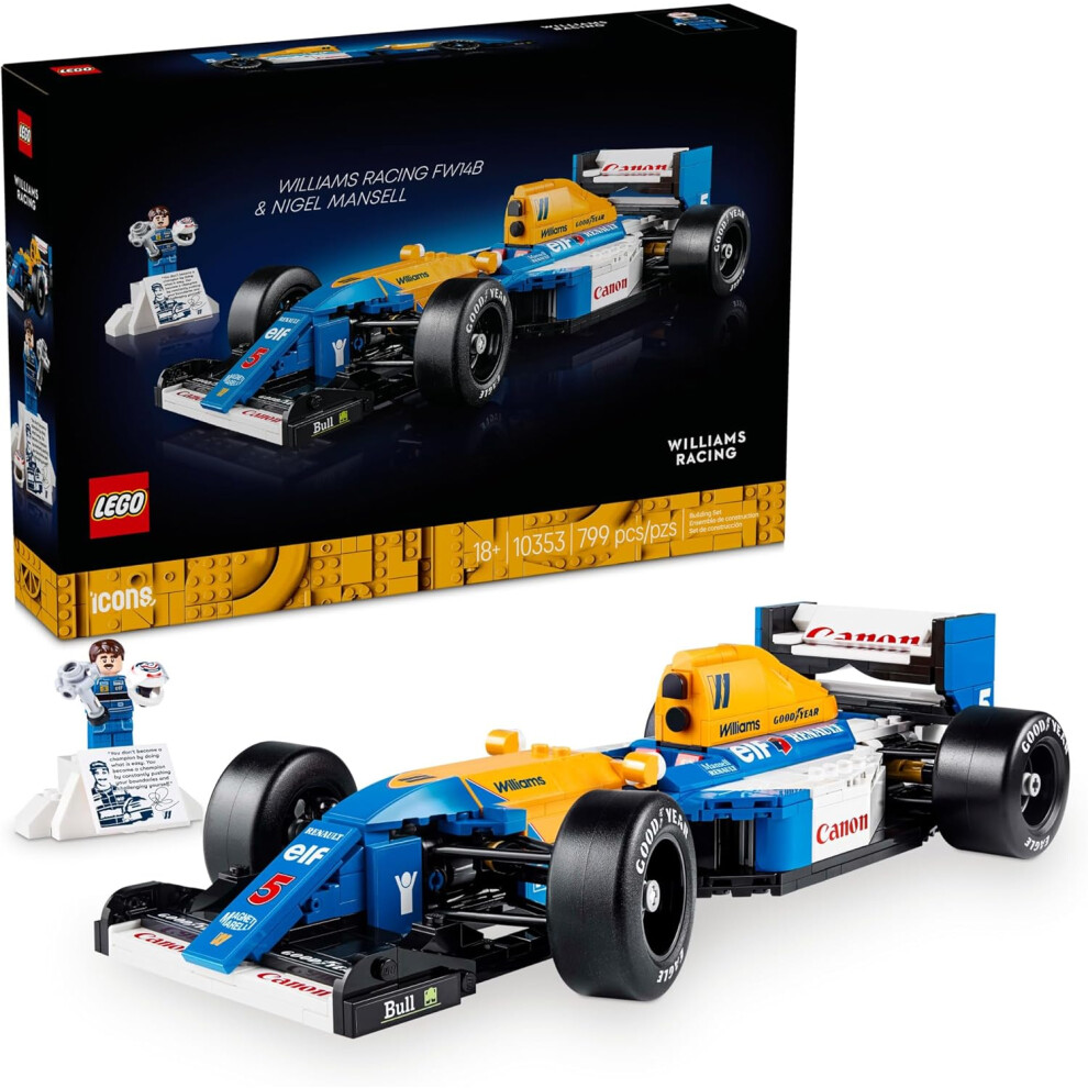 Lego Icons Williams Racing Fw14b&Nigel Mansell Car