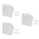 3Sets Wit Beugel Met Open Design Voor Warmteafvoer 7