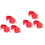 2sets Safety Safety Buckle Accessory Plastic Red 3pcs*2 4