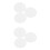 6Pcs Durable Silicone Mask Molds for DIY Seaweed White 4