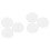 6Pcs Durable Silicone Mask Molds for DIY Seaweed White 3