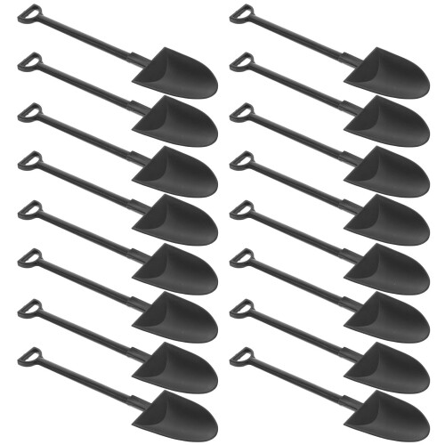 600Pcs Black Small Spoons Mini Ice Cream Dessert Scoops 1