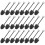 600 Pcs Mini Ice Cream Spoons Shape For Dessert Black 1
