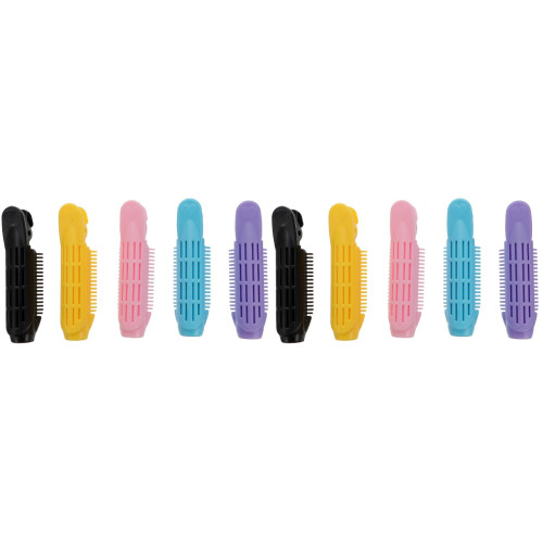 10St Plastic Haarrollers En Clips, Praktisch Haarstyling Voor Thuis 1
