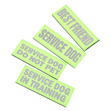 20St Professionele Groene Service Dog Patch Nylon Duurzaam Hondenpatch