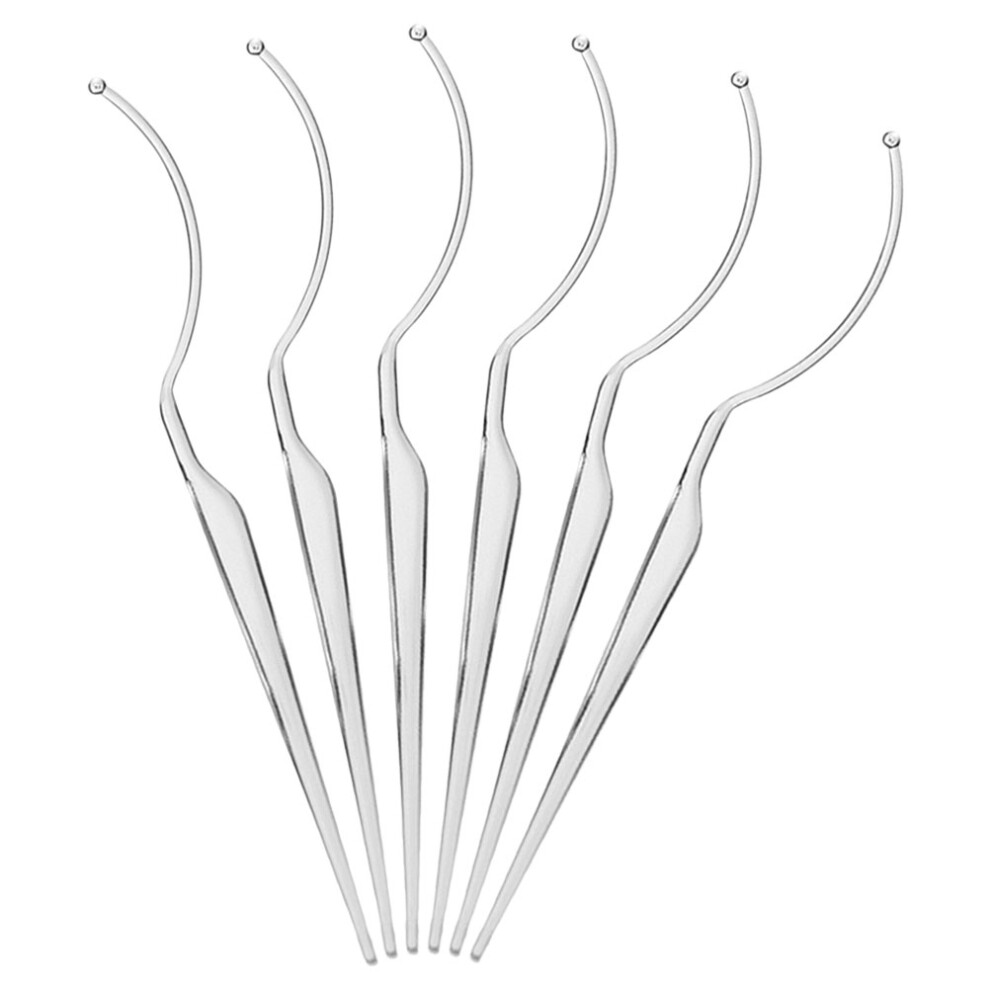Happyyami 18Pcs Acrylic False Eyelash Holder Transparent Reusable Display Sticks