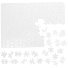 3Sets Witte Lege Puzzels Voor Sublimatie Warmteoverdracht En Spellen