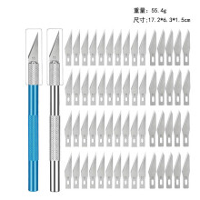 62 Pcs Exacto Knife Precision Craft Exacting Hobby Set with Blades,Ruler,Craft for DIY Artwork Carving