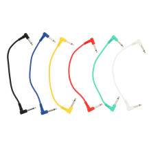 18St Gitaar Kabel Set Duurzame PVC 6.35mm Versterker Snoer Kleurmix