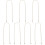 7Pcs White PU Bag Strap Replacement Metal Shoulder Strap for Handbags 3