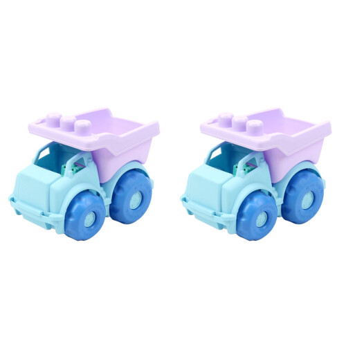 2St Kinder Speel Kiepwagen Zandauto Plastic Creatief 1