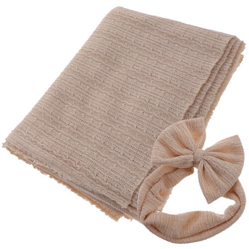 4Sets Polyester Swaddle Dekens Beige Voor Baby’s En Slapen 1