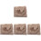 4Sets Polyester Swaddle Dekens Beige Voor Baby’s En Slapen 3