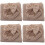 4Sets Polyester Swaddle Dekens Beige Voor Baby’s En Slapen 6
