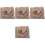4Sets Polyester Swaddle Dekens Beige Voor Baby’s En Slapen 4