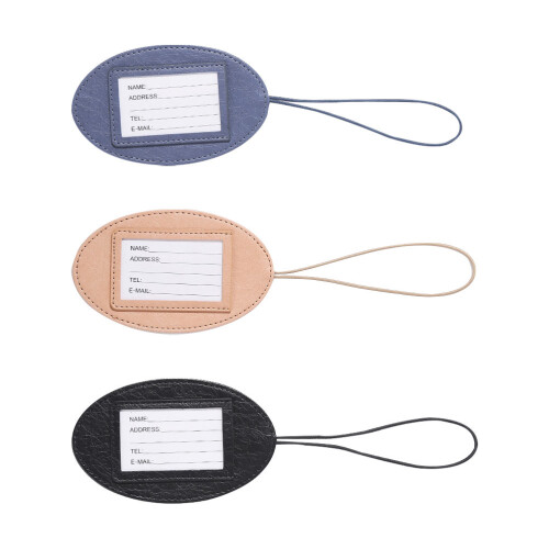 9St Multifunctionele PU Id Bagagelabels in Assorti