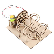 1Set Lichtbruin Maze Ball Puzzle Educatief Voor Kids