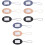 9St Multifunctionele PU Id Bagagelabels in Assorti 3