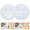 4 Pcs Diy Silicone Incense Stick Holder Casting Mold Tray 7