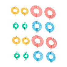 48St Pom Pom Maker Set PP Assorti Kleuren Handgebreide Ballen