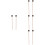 8St Marimba Hamers Drumsticks Bruin Wit Lichtgewicht 6