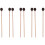 8St Marimba Hamers Drumsticks Bruin Wit Lichtgewicht 4