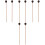 8St Marimba Hamers Drumsticks Bruin Wit Lichtgewicht 3