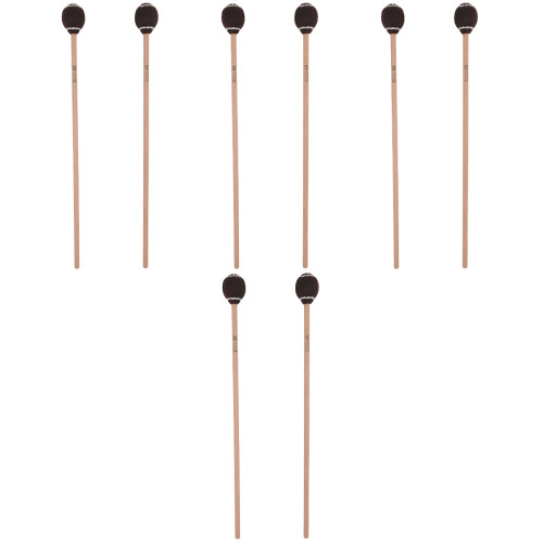 8St Marimba Hamers Drumsticks Bruin Wit Lichtgewicht 2