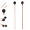 8St Marimba Hamers Drumsticks Bruin Wit Lichtgewicht 9